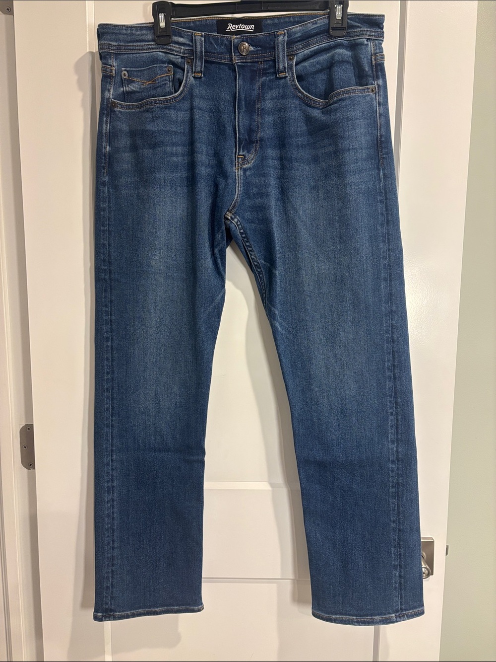 Revtown Men’s Sharp Straight Jeans 34x28.5”